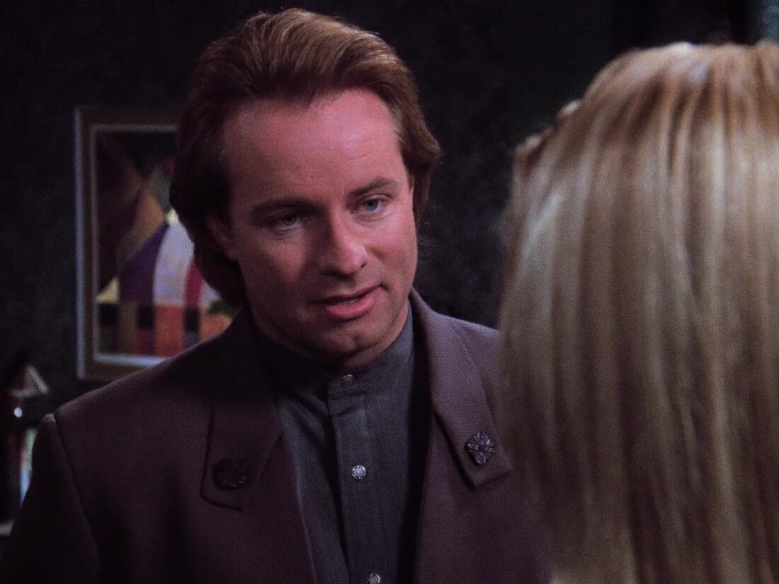 Pierce Macabee (guest star Alex Hyde-White) in Babylon 5 "In the Shadow of Z’ha’dum"