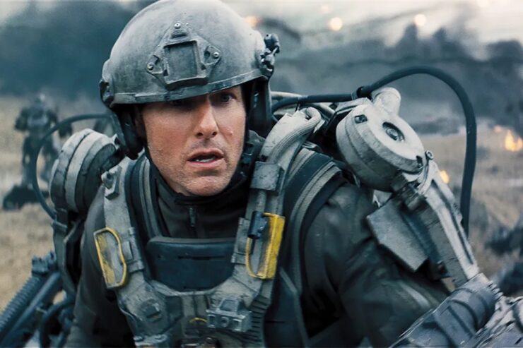 Tom Cruise as William Cage in Edge of Tomorrow