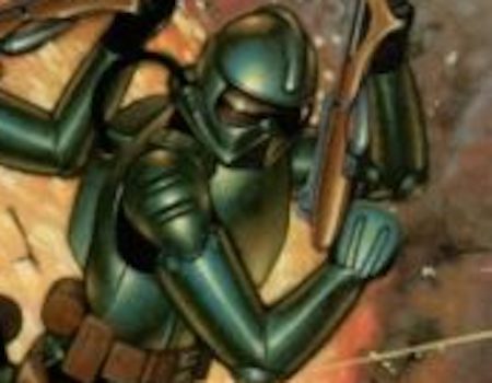 Detail from the cover of Body Armor 2000