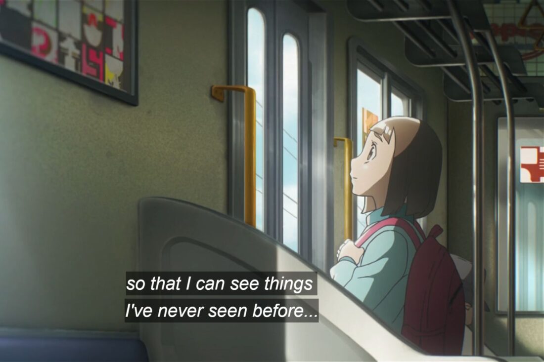 Image from the anime series A Place Further Than the Universe