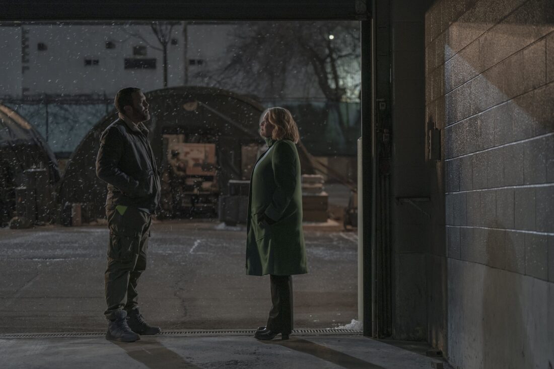 June and Luke speaking in Handmaid's Tale series finale