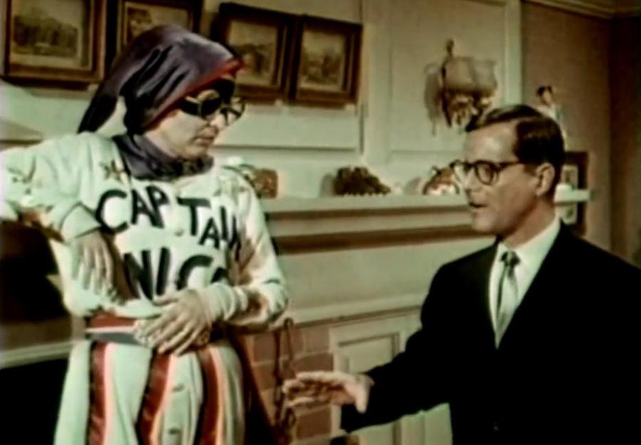 Alice Ghostley and William Daniels in Captain Nice