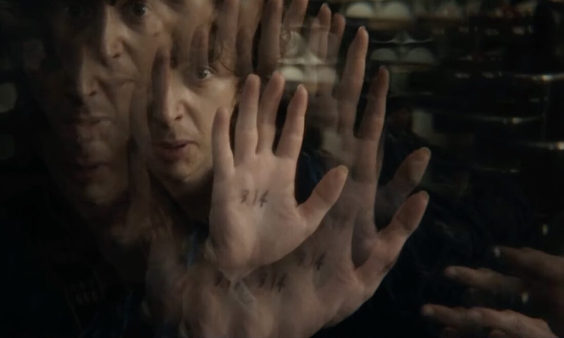 Boy Kavalier (Samuel Blenkin) attempts to communicate with an alien in Alien: Earth.