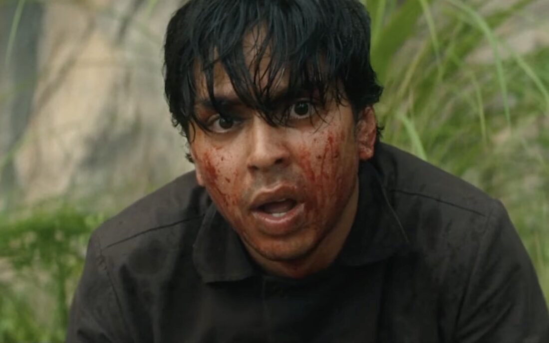 Slightly (Adarsh Gourav) realizes that he's doomed his friend in Alien: Earth.