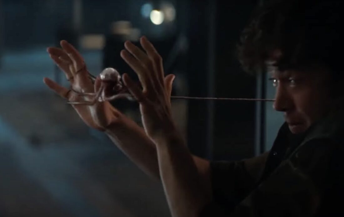 Joe Hermit (Alex Lawther) fends off the Optipus in Noah Hawley's Alien: Earth.