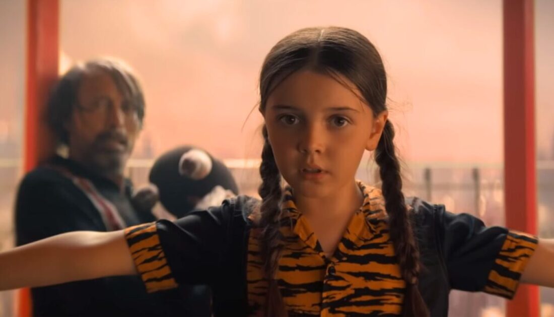 Mads Mikkelsen and Sophie Sloan in Dust Bunny