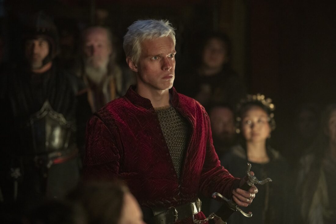 Finn Bennett as Prince Aerion Brightflame in A Knight of the Seven Kingdoms