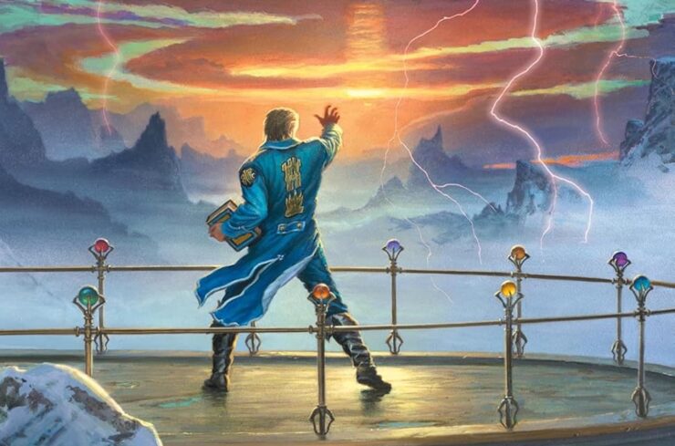 detail from the cover of Brandon Sanderson's Wind and Truth