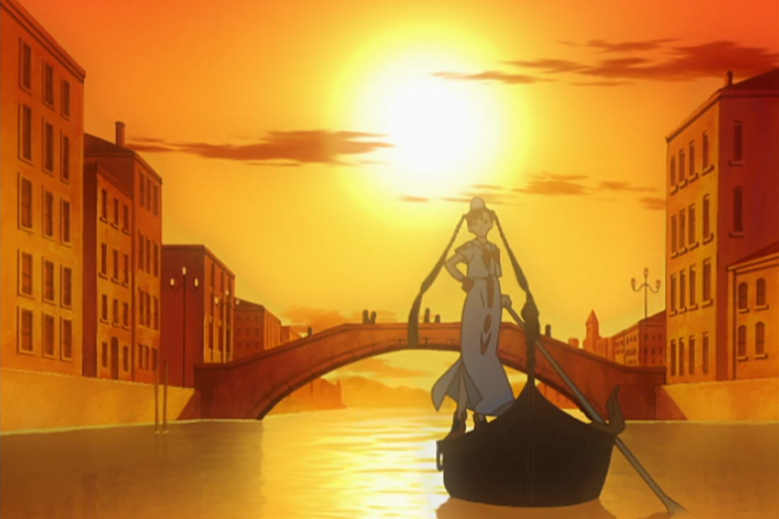 Image from the anime series Aria depicting the city of Neo-Venezia