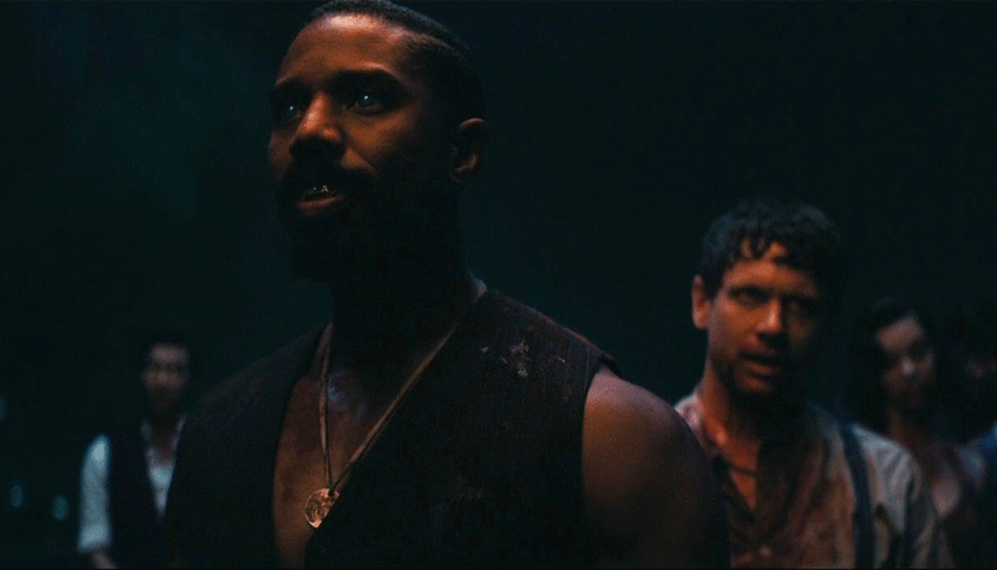 Stack (Michael B. Jordan) and Remmick (Jack O'Connell) in Sinners
