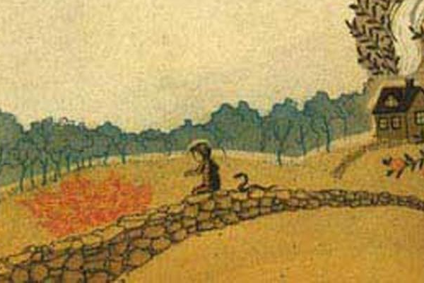 detail from the cover of Madeleine L'Engle's A Wind in the Door
