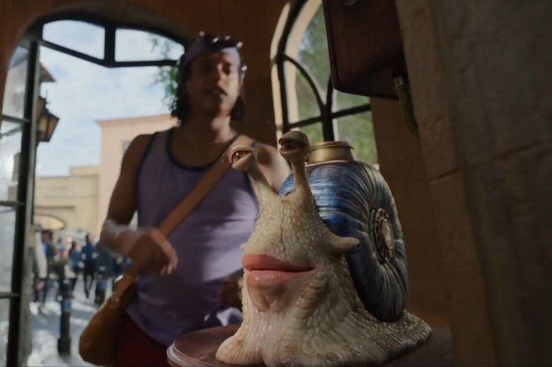 a transponder snail in Netflix's liveaction One Piece