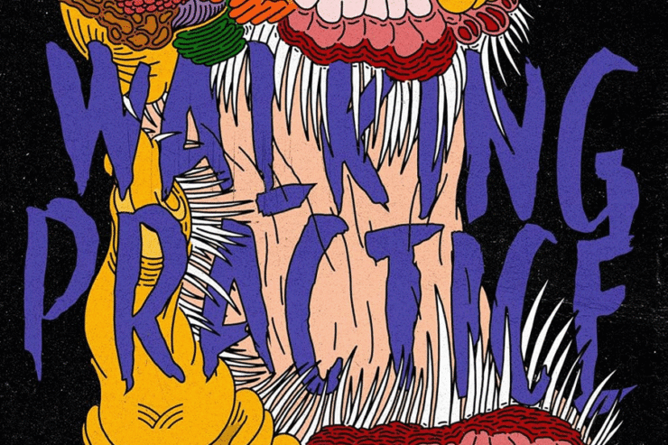 detail from the cover of Walking Practice