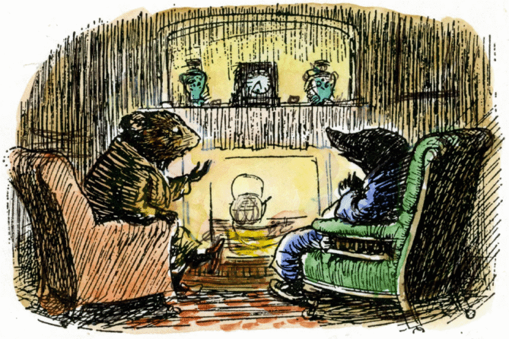 Illustration from The Wind in the Willows (art by E.H. Shepard)