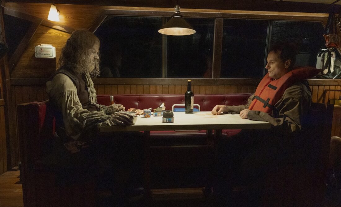 Hamish Linklater and Matthew Rhys in season one of Widow's Bay