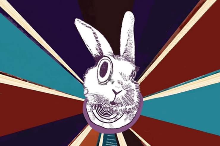 detail from the cover of The Book Censor's Library by Bothanyna Al-Essa