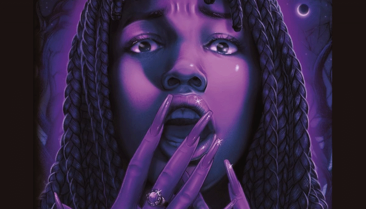 Detail from the cover of The Black Girl Survives This One