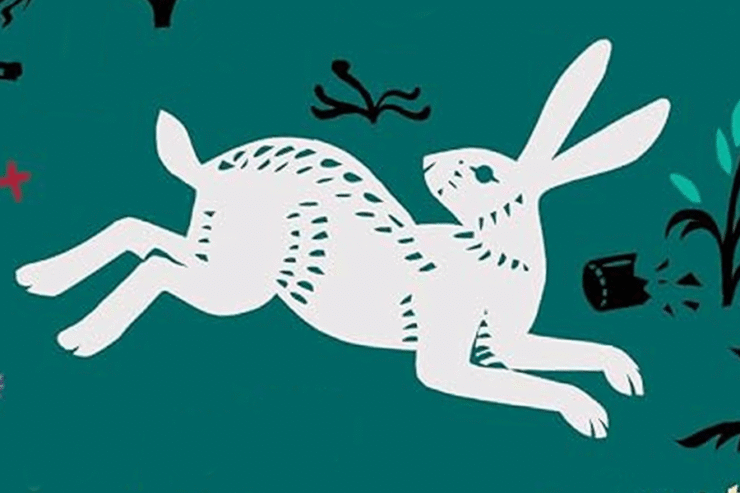 detail from the cover of the 50th Anniversary edition of Watership Down by Richard Adams