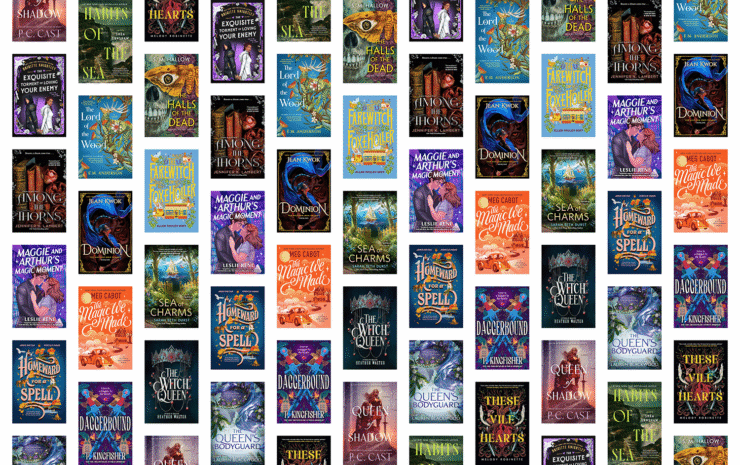 covers of 16 romantasy books publishing in July and August 2026