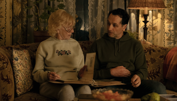 K Callan and Matthew Rhys in Widow’s Bay