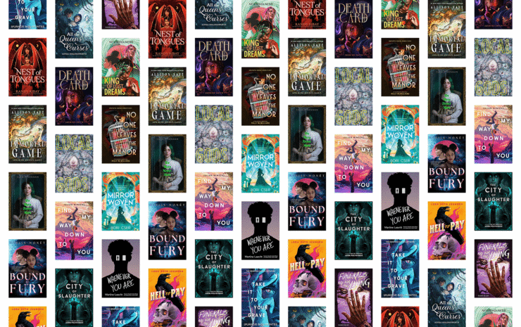 covers of 16 young adult SFF books publishing in July and August 2026