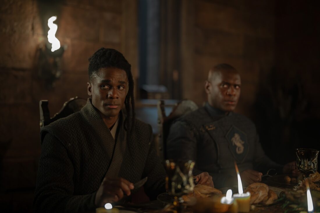 Clinton Liberty and Abubkar Salim in House of the Dragon season 3