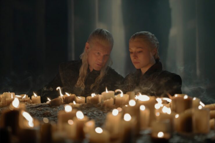 Matt Smith and Emma D'Arcy in House of the Dragon season 3