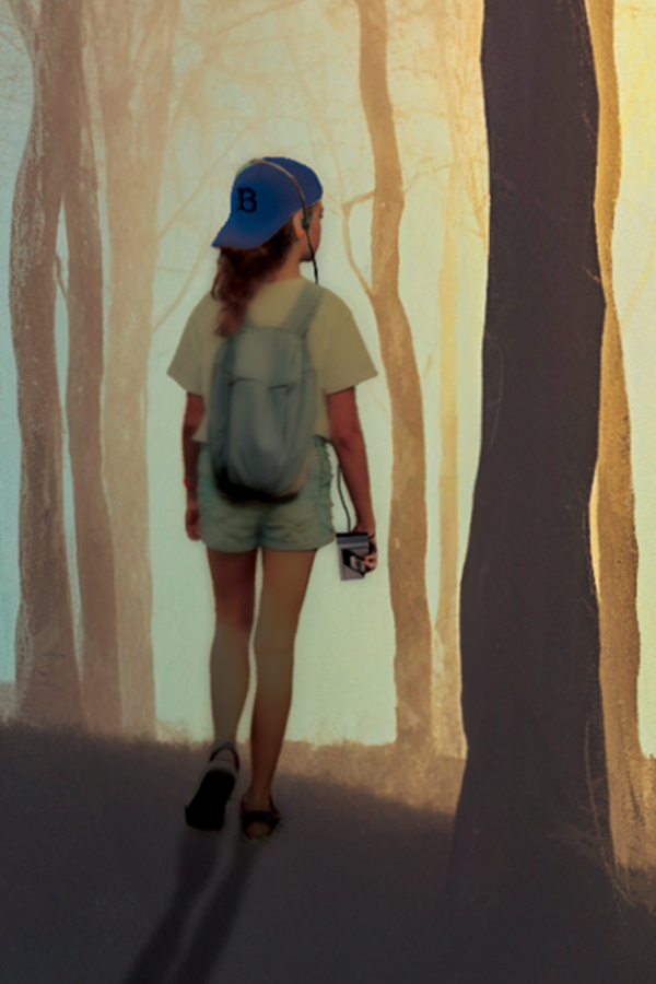 detail from the cover of The Girl Who Loved Tom Gordon by Stephen King (Scribner 2018 edition)