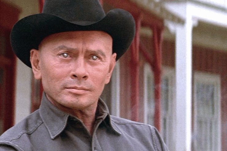 Screenshot from Westworld (1973): Yul Brynner as the Gunslinger