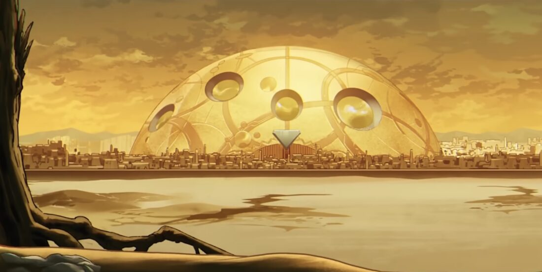 Rama Tut's domed capital in the past in X-Men '97 S2 premiere