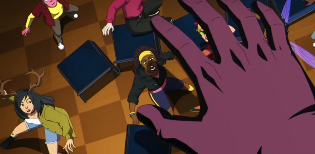 Students attacked by sentinals in the danger room in X-Men '97 S2 episode 6